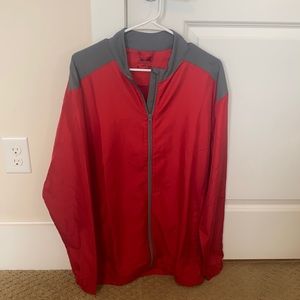 Adidas men’s full zip up wind breaker size large